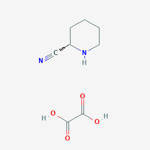 molecular formula C8H12N2O4 B6302703 (2S)-Piperidine-2-carbonitrile oxalate, 95% CAS No. 2173637-43-7