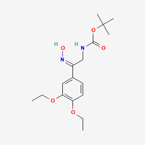 molecular formula C17H26N2O5 B6302730 t-Butyl N-[(2z)-2-(3,4-diethoxyphenyl)-2-(hydroxyimino)ethyl]carbamate CAS No. 2197064-32-5