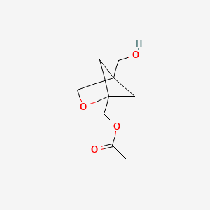 molecular formula C9H14O4 B6302779 [4-(Hydroxymethyl)-2-oxabicyclo[2.1.1]hexan-1-yl]methyl acetate CAS No. 2170372-27-5