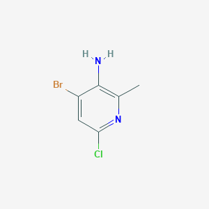 4-Bromo-6-chloro-2-methyl-pyridin-3-amine
