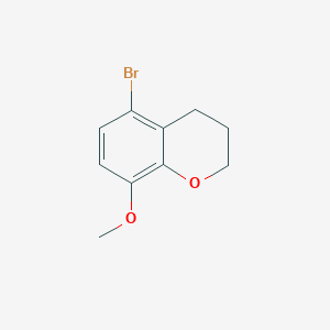 molecular formula C10H11BrO2 B6302787 5-Bromo-8-methoxy-3,4-dihydro-2H-1-benzopyran CAS No. 2170096-72-5