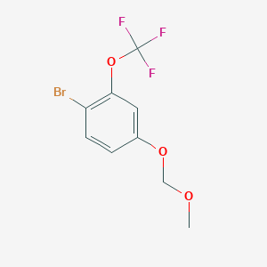 molecular formula C9H8BrF3O3 B6302817 1-溴-4-(甲氧基甲氧基)-2-(三氟甲氧基)苯 CAS No. 2158298-53-2