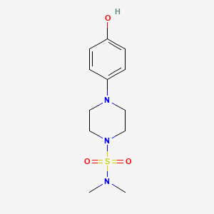 molecular formula C12H19N3O3S B6302824 4-(4-Hydroxyphenyl)-N,N-dimethylpiperazine-1-sulfonamide CAS No. 2155859-03-1