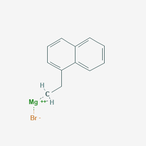 molecular formula C12H11BrMg B6302830 2-(1-Naphthyl)ethylmagnesium bromide 0.25 M in 2-MeTHF CAS No. 334992-46-0