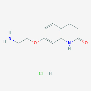 molecular formula C11H15ClN2O2 B6302885 7-(2-Aminoethoxy)-3,4-dihydroquinolin-2(1H)-one hydrochloride CAS No. 2270908-52-4