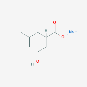Sodium 2-(2-hydroxyethyl)-4-methylpentanoate