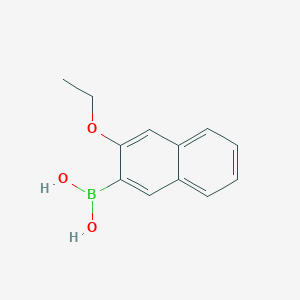 molecular formula C12H13BO3 B6302967 (3-乙氧基萘-2-基)硼酸 CAS No. 1242673-55-7