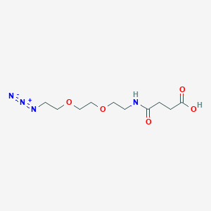 molecular formula C10H18N4O5 B6302971 N3-DOOA-Suc-OH CAS No. 1189096-56-7
