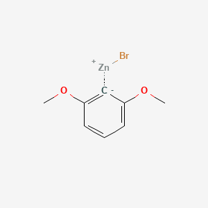 molecular formula C8H9BrO2Zn B6303004 (2,6-Dimethoxyphenyl)zinc bromide, 0.50 M in THF CAS No. 906100-58-1