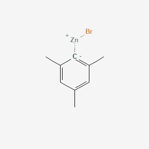 molecular formula C9H11BrZn B6303036 2,4,6-Trimethylphenylzinc bromide, 0.50 M in THF CAS No. 906100-57-0