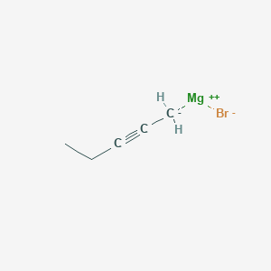 molecular formula C5H7BrMg B6303050 Pent-2-ynylmagnesium bromide, 0.50 M in THF CAS No. 49770-64-1