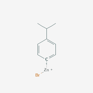 molecular formula C9H11BrZn B6303084 4-Isopropylphenylzinc bromide, 0.50 M in THF CAS No. 339333-74-3