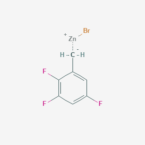 molecular formula C7H4BrF3Zn B6303097 2,3,5-Trifluorobenzylzinc bromide, 0.50 M in THF CAS No. 226717-85-7