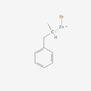 molecular formula C9H11BrZn B6303098 3-Phenyl-2-propylzinc bromide, 0.50 M in THF CAS No. 276254-58-1