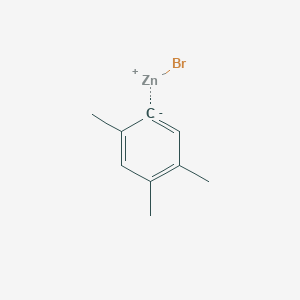 molecular formula C9H11BrZn B6303117 2,4,5-Trimethylphenylzinc bromide, 0.50 M in THF CAS No. 151073-74-4
