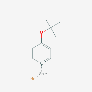 molecular formula C10H13BrOZn B6303137 4-t-Butoxyphenylzinc bromide, 0.50 M in THF CAS No. 1417740-20-5