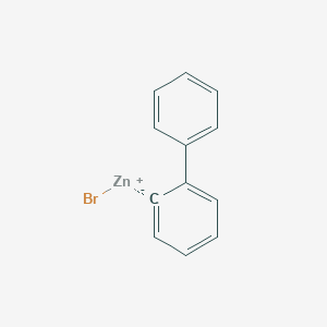 molecular formula C12H9BrZn B6303148 2-(Biphenyl)zinc bromide, 0.50 M in THF CAS No. 1380656-79-0