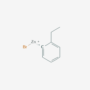 molecular formula C8H9BrZn B6303158 2-Ethylphenylzinc bromide, 0.50 M in THF CAS No. 1383429-82-0