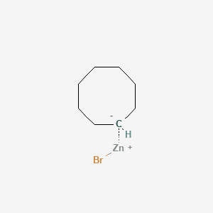 molecular formula C8H15BrZn B6303162 Cyclooctylzinc bromide, 0.50 M in THF CAS No. 1262434-43-4