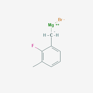 molecular formula C8H8BrFMg B6303204 2-Fluoro-3-methylbenzylmagnesium bromide, 0.25 M in 2-MeTHF CAS No. 107549-27-9