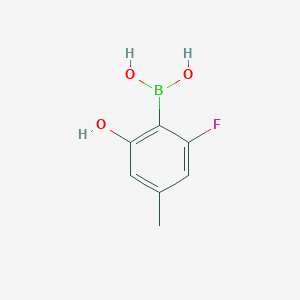 molecular formula C7H8BFO3 B6303229 2-Fluoro-6-hydroxy-4-methylphenylboronic acid CAS No. 1803598-06-2