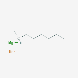 molecular formula C8H17BrMg B6303254 2-Octylmagnesium bromide, 0.25 M in 2-MeTHF CAS No. 21127-63-9