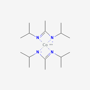 molecular formula C16H34CoN4 B6303275 二(N,N'-二异丙基乙酰氨基甲亚胺基)钴(II), 98% (99.99%-Co) (Co(iPr-MeAMD)2 CAS No. 635680-58-9