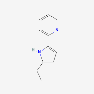 molecular formula C11H12N2 B6303276 2-(2-Pyridinyl)-5-ethyl-1H-pyrrole CAS No. 2098260-58-1