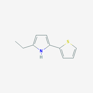 molecular formula C10H11NS B6303278 2-(2-Thienyl)-5-ethyl-1H-pyrrole CAS No. 1629022-85-0
