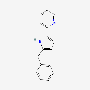 molecular formula C16H14N2 B6303288 2-(2-Pyridinyl)-5-benzyl-1H-pyrrole CAS No. 2098260-59-2
