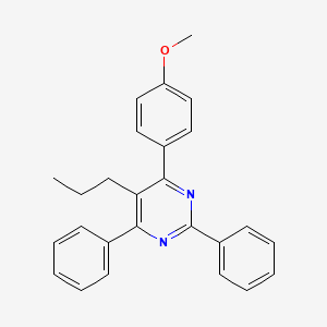 molecular formula C26H24N2O B6303309 2,6-Diphenyl-4-(4-methoxyphenyl)-5-propylpyrimidine CAS No. 1810761-29-5
