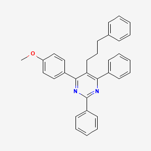 molecular formula C32H28N2O B6303317 2,6-Diphenyl-4-(4-methoxyphenyl)-5-(3-phenylpropyl)pyrimidine CAS No. 2067287-49-2