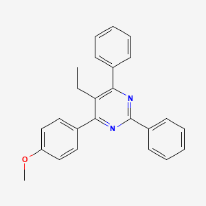 molecular formula C25H22N2O B6303324 2,6-Diphenyl-4-(4-methoxyphenyl)-5-ethylpyrimidine CAS No. 1810761-28-4