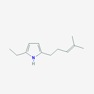 molecular formula C12H19N B6303330 2-(4-Methylpent-3-en-1-yl)-5-ethyl-1H-pyrrole CAS No. 1629022-86-1