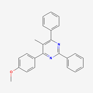 molecular formula C24H20N2O B6303332 2,6-Diphenyl-4-(4-methoxyphenyl)-5-methylpyrimidine CAS No. 1810761-27-3