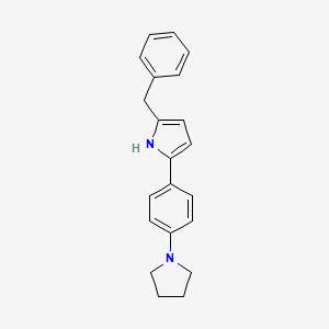 2-Benzyl-5-[(4-(pyrrolidin-1-yl)phenyl]-1H-pyrrole