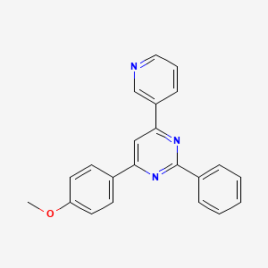 molecular formula C22H17N3O B6303363 2-Phenyl-4-(4-methoxyphenyl)-6-(3-pyridinyl)pyrimidine CAS No. 2067287-45-8