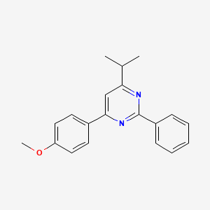 2-Phenyl-4-(4-methoxyphenyl)-6-isopropylpyrimidine