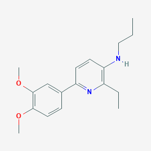 2-Ethyl-6-(3,4-dimethoxylphenyl)-3-propylamino-pyridine