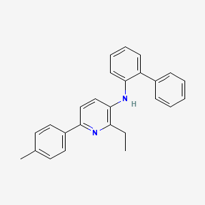 2-Ethyl-6-(4-methylphenyl)-3-(biphenyl-2-ylamino)-pyridine