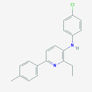 molecular formula C20H19ClN2 B6303420 2-Ethyl-6-(4-methylphenyl)-3-(4-chlorophenylamino)-pyridine CAS No. 2055683-29-7