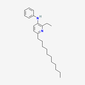molecular formula C24H36N2 B6303452 2-Ethyl-6-undecyl-3-phenylamino-pyridine CAS No. 2055683-23-1