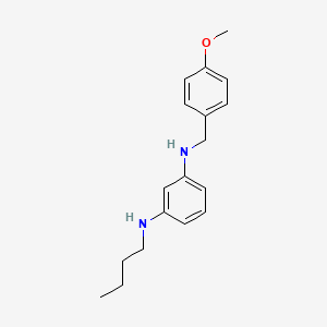 molecular formula C18H24N2O B6303473 N1-(n-Butyl)-N3-(4-methoxybenzyl)-phenylene-1,3-diamine CAS No. 1820881-84-2