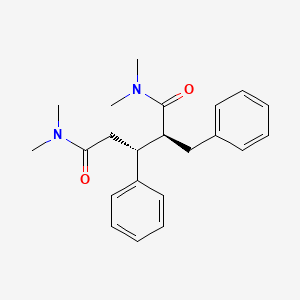 molecular formula C22H28N2O2 B6303506 (2R,3S)-rel-N1,N1,N5,N5-Tetramethyl-2-benzyl-3-phenylpentanediamide CAS No. 1985677-47-1