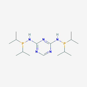 molecular formula C15H31N5P2 B6303524 N2,N4-Bis(diisopropylphosphino)-1,3,5-triazine-2,4-diamine CAS No. 1820881-88-6