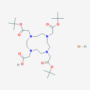 molecular formula C28H53BrN4O8 B6303561 4,7,10-Tri-(t-butyloxycarbonylmethyl)-1,4,7,10-tetraazacyclododecan-1-yl-acetic acid Hydrobromide CAS No. 1638381-43-7