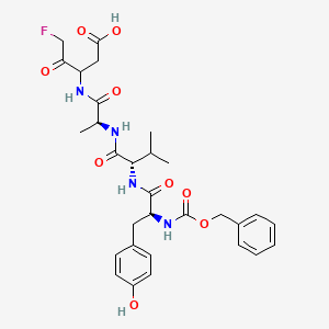 molecular formula C30H37FN4O9 B6303572 Z-酪氨酸-缬氨酸-丙氨酸-DL-天冬氨酸-氟甲基酮 CAS No. 1926163-56-5