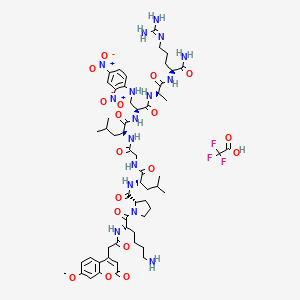 Mca-Lys-Pro-Leu-Gly-Leu-Dap(Dnp)-Ala-Arg-NH2 trifluoroacetate