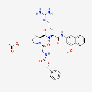 molecular formula C34H43N7O8 B6303605 Z-Gly-Pro-Arg-4MbNA acetate CAS No. 66647-41-4