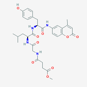 molecular formula C32H38N4O9 B6303609 MeOSuc-Gly-Leu-Phe-AMC CAS No. 201854-05-9